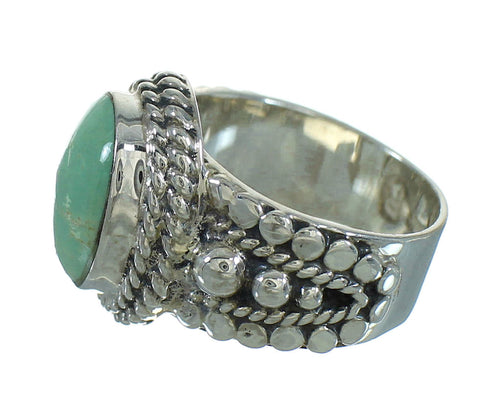 Turquoise And Sterling Silver Southwest Ring Size 5-1/4 RX87582